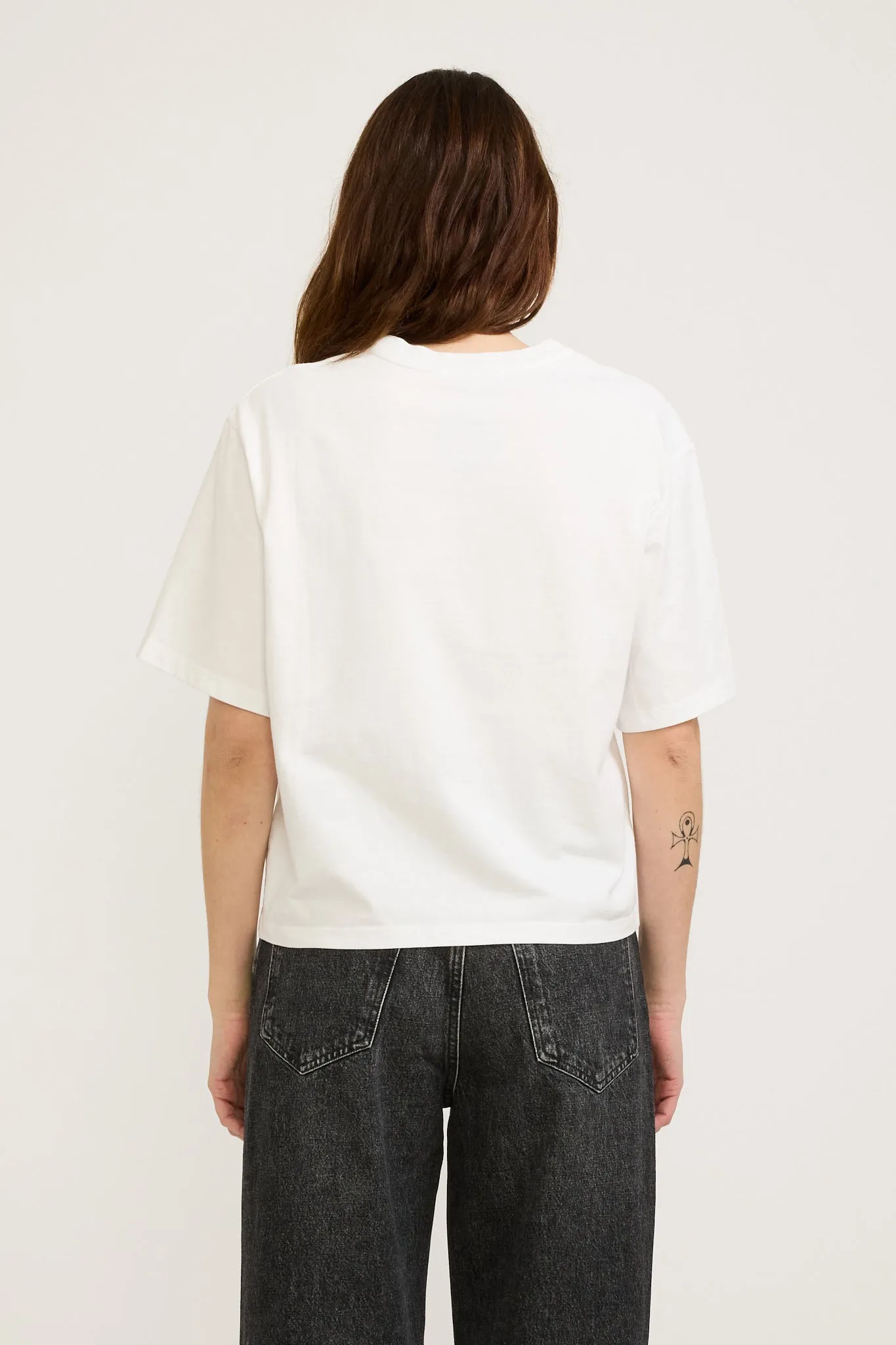 Sulma Drop Shoulder Tee White