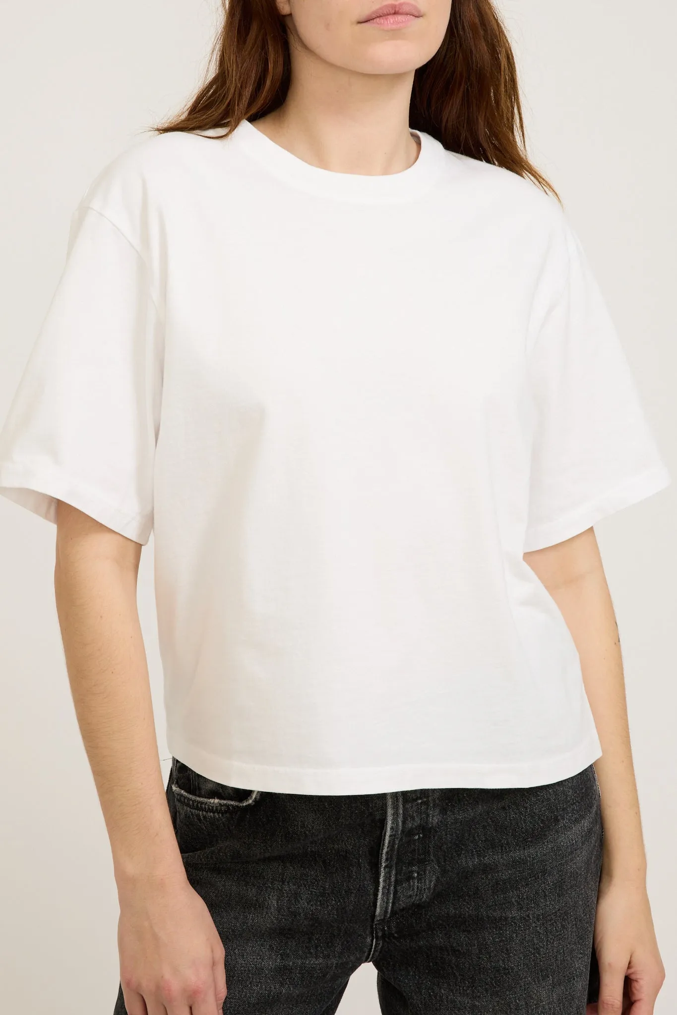 Sulma Drop Shoulder Tee White