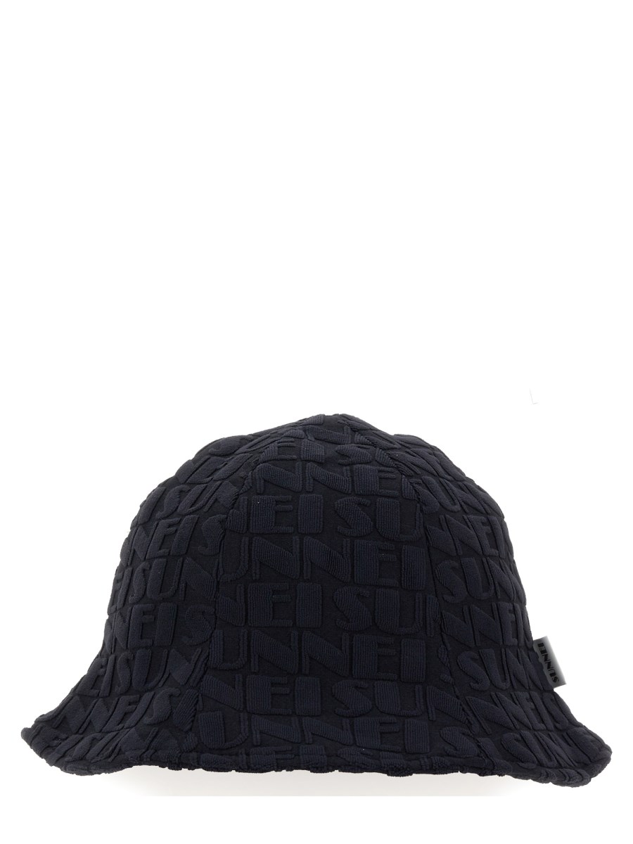 SUNNEI    COTTON BUCKET HAT WITH LOGO PATTERN