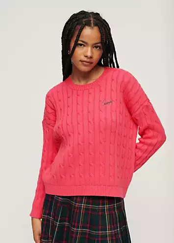 Superdry Vintage Dropped Shoulder Cable Jumper