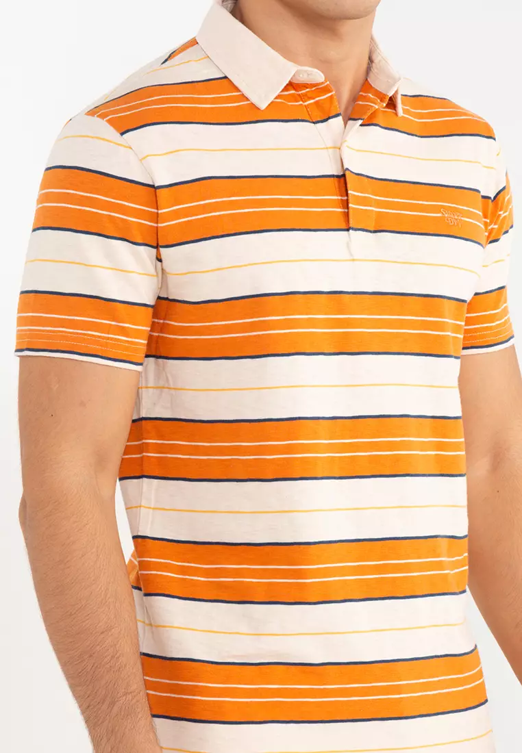 Superdry Vintage Jersey Stripe Polo Shirt - Original & Vintage