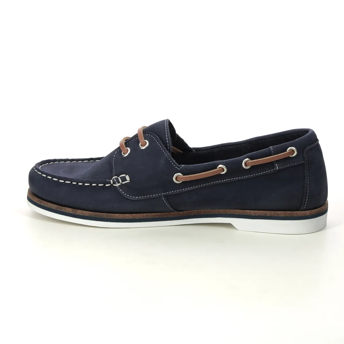 Tamaris - Boat Shoe 2361642805 (navy Nubuck)