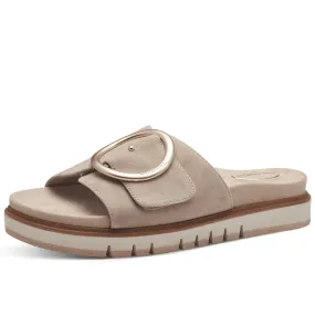 Tamaris Comfort 87106 Beige Suede Sliders