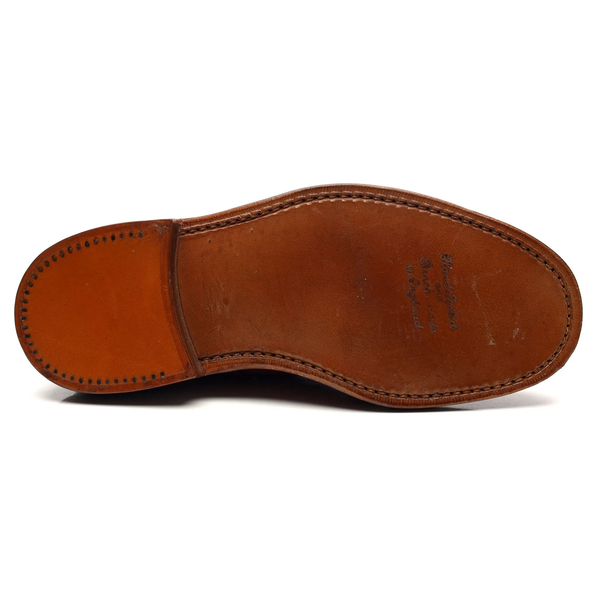 Tan Brown Leather Derby UK 6.5