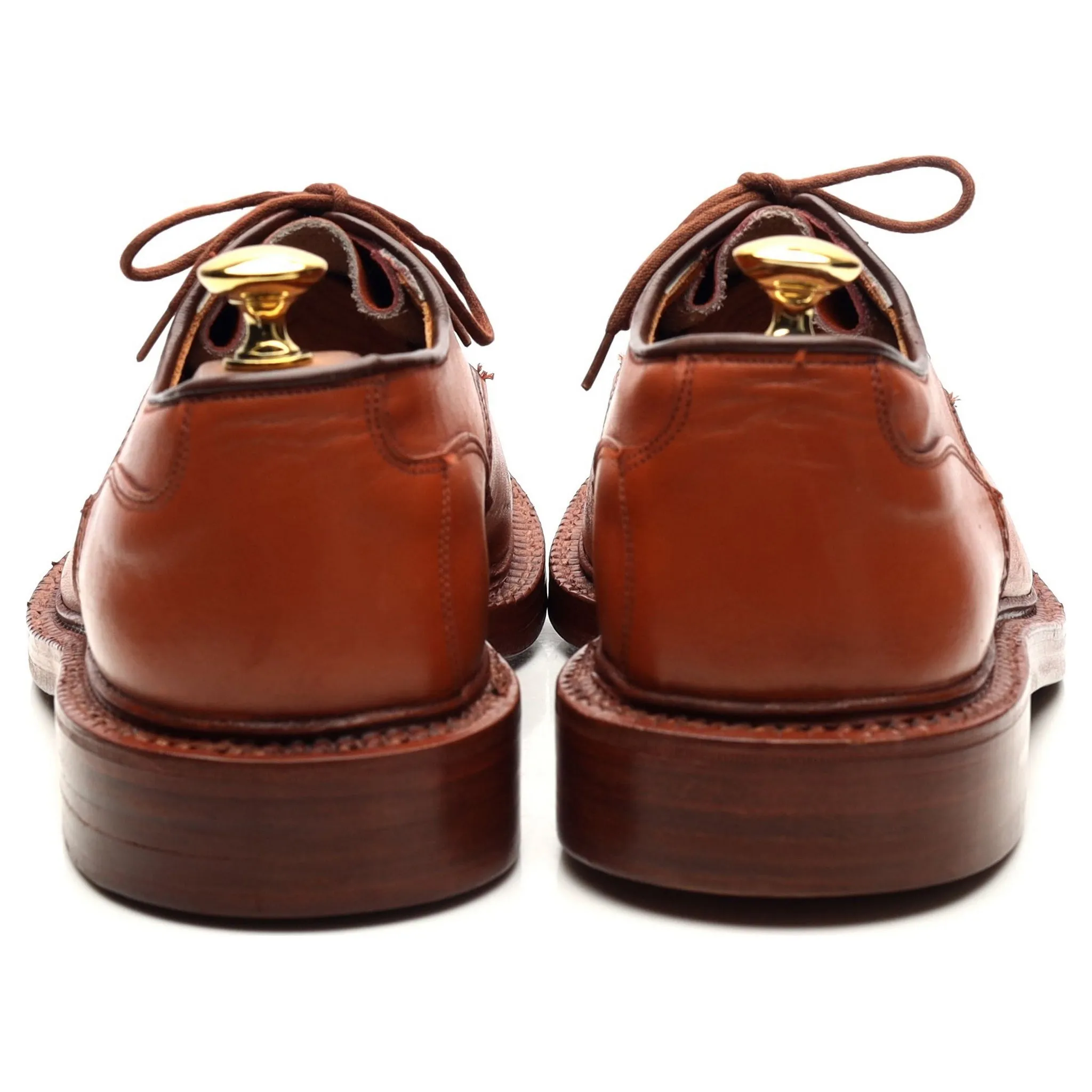 Tan Brown Leather Derby UK 6.5