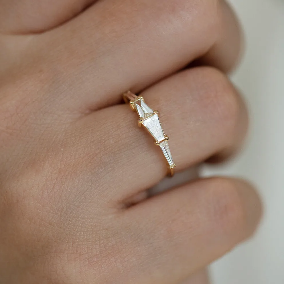 Tapered Baguette Engagement Ring