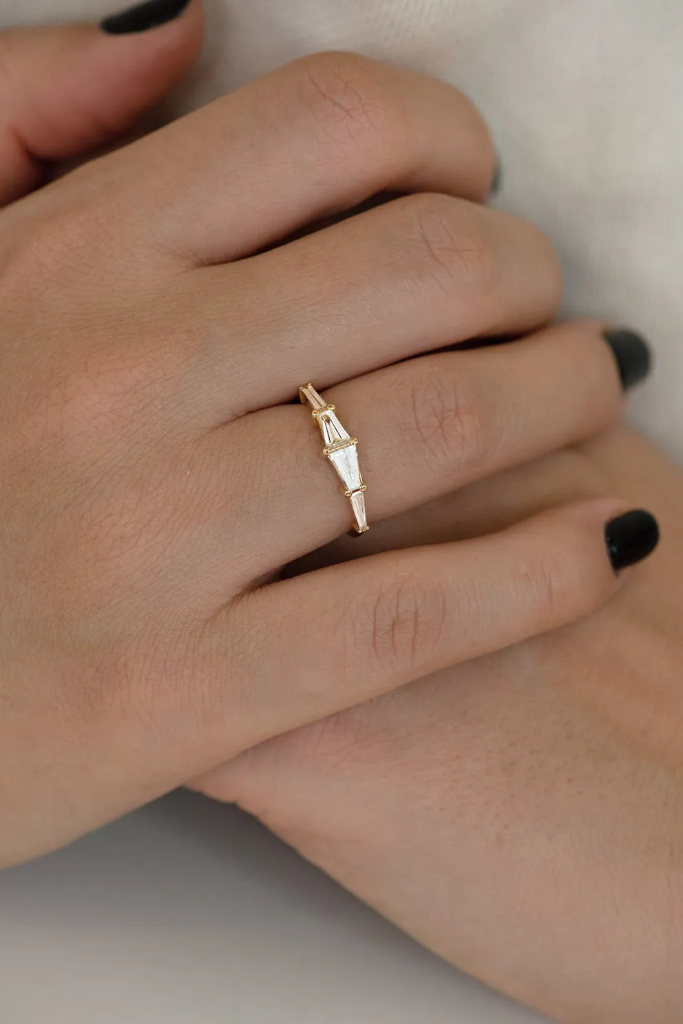 Tapered Baguette Engagement Ring