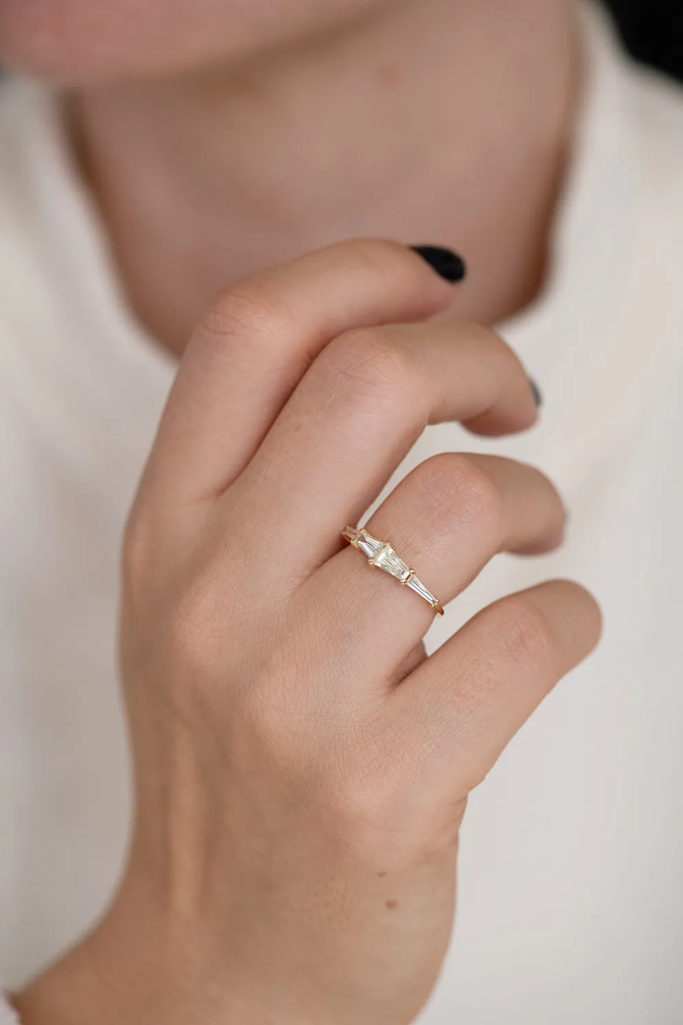 Tapered Baguette Engagement Ring