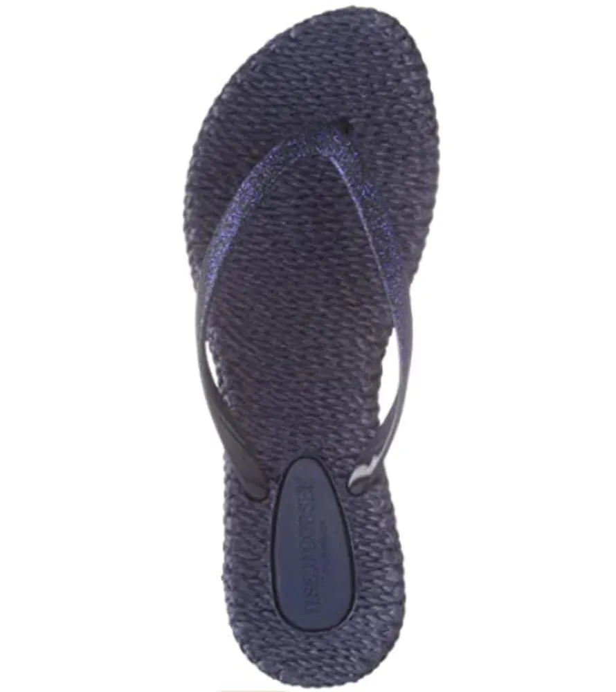 The Glitter Flip Flop in Navy