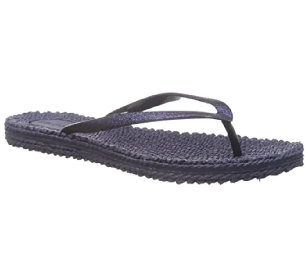 The Glitter Flip Flop in Navy