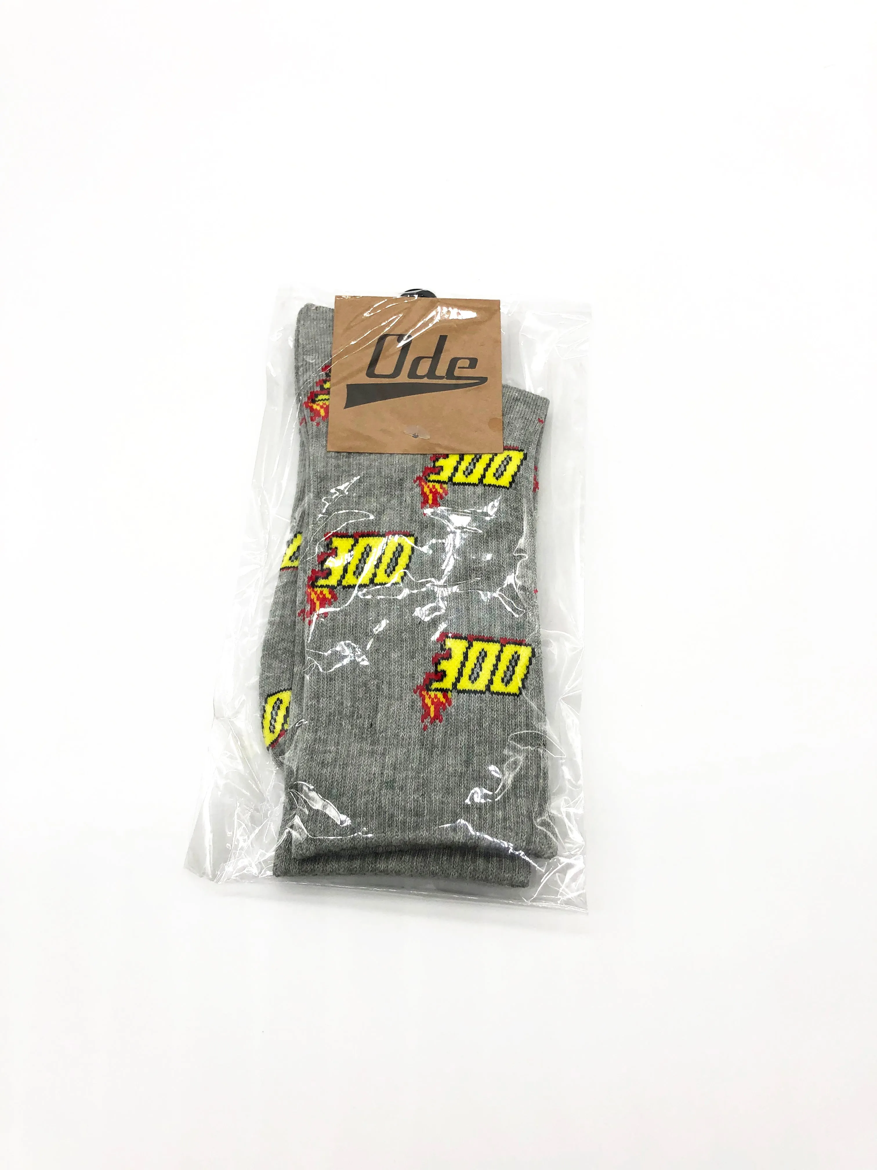 The Ode Flame Grey Socks