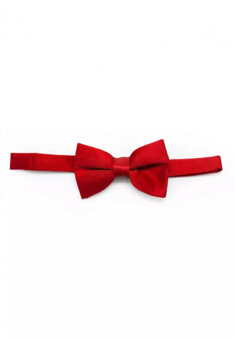 The Shirt Bar The Shirt Bar Solid Tango Red Woven Bowtie WBT6.5