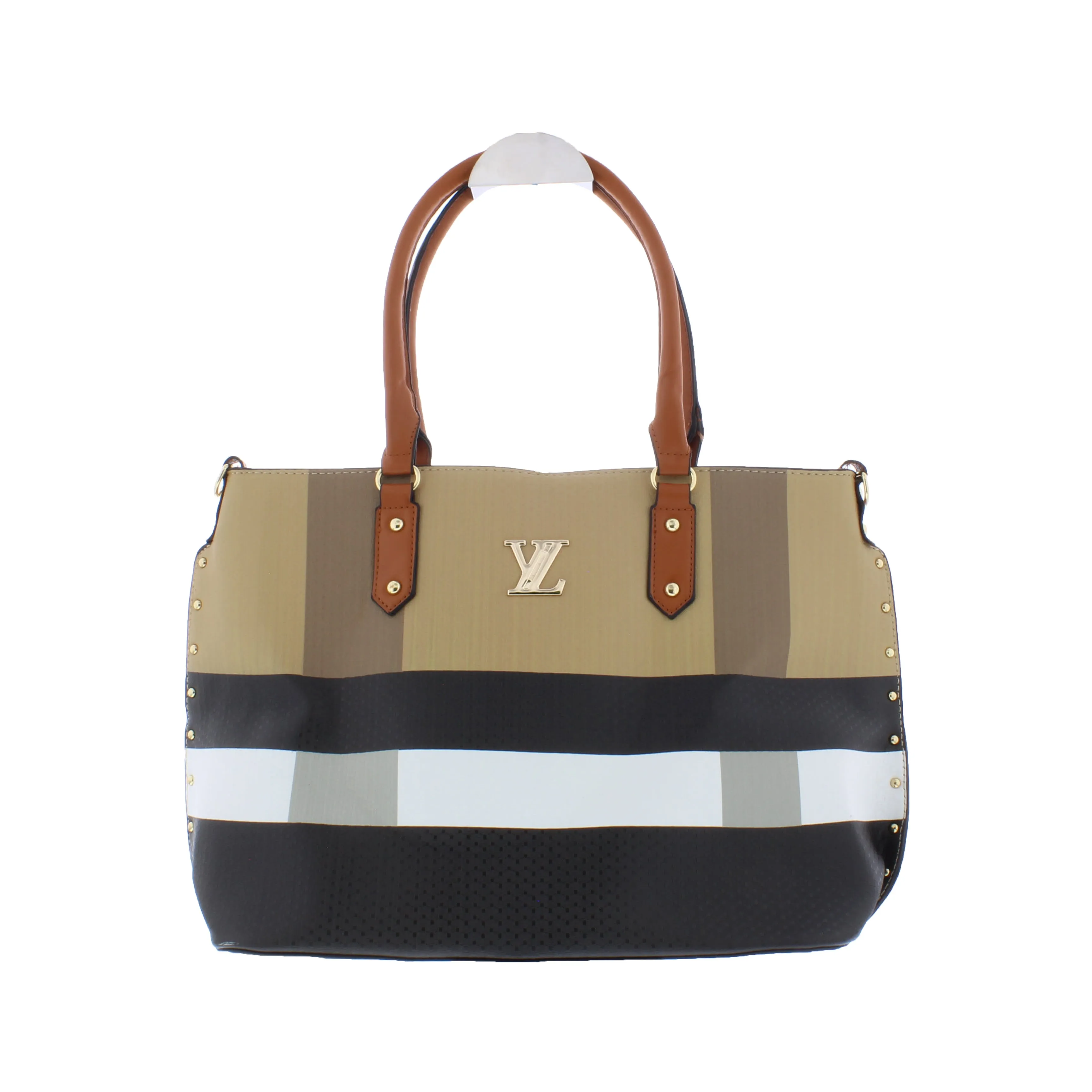 Tricolor Stripe Handbag