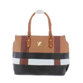 Tricolor Stripe Handbag