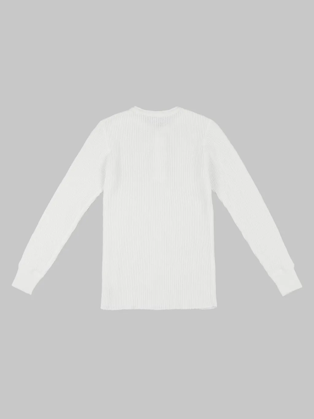 UES Thermal Big Waffle Henley T-Shirt Off White