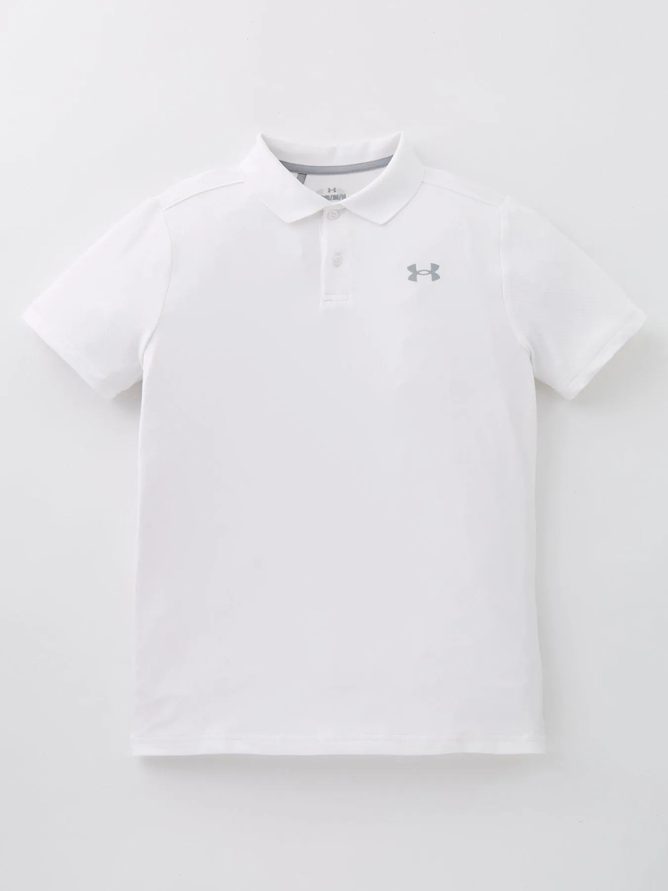 UNDER ARMOUR Boys Junior Performance Polo - White