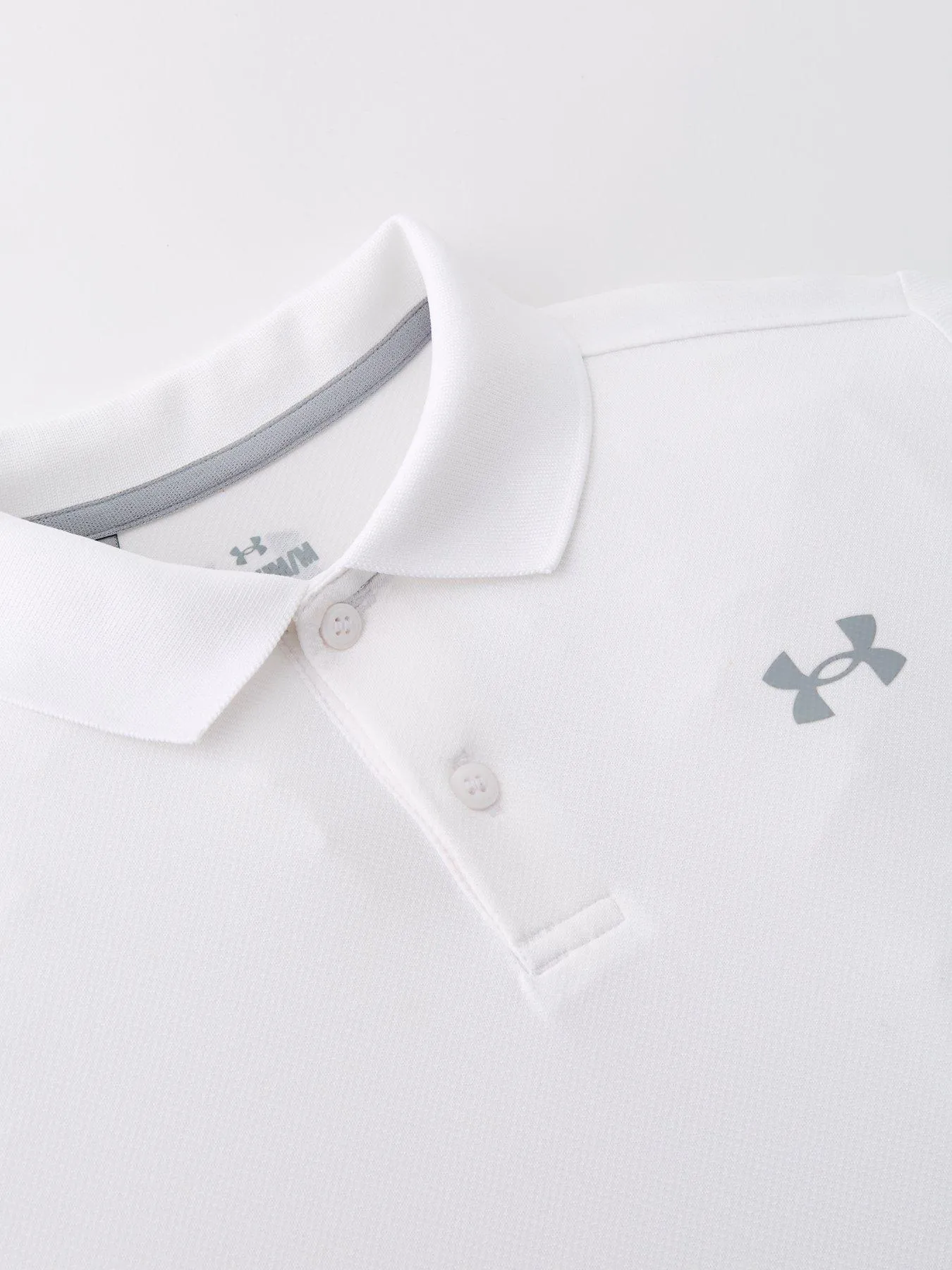 UNDER ARMOUR Boys Junior Performance Polo - White