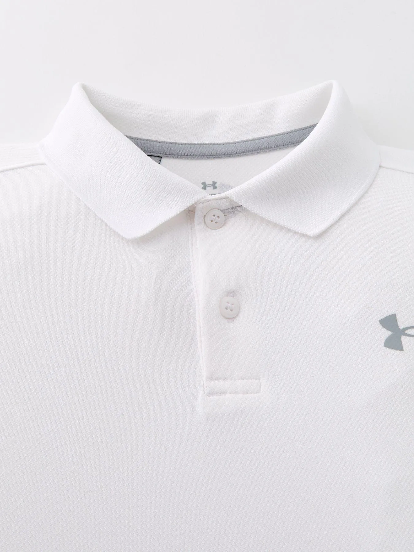 UNDER ARMOUR Boys Junior Performance Polo - White