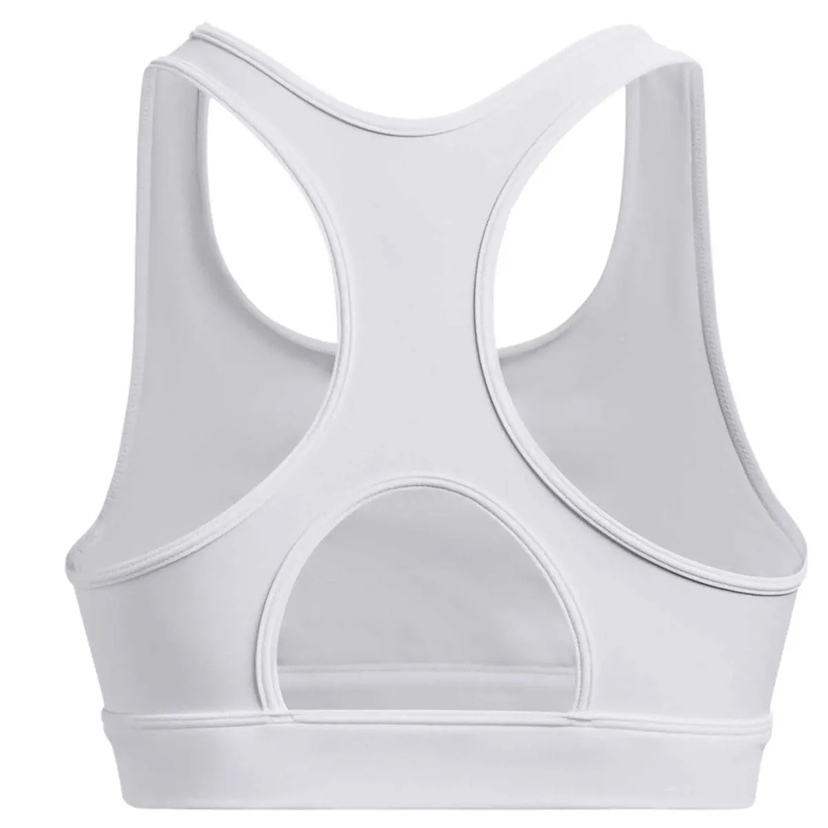 Under Armour HeatGear Armour Mid Padless Sports Bra - Womens - White/Black