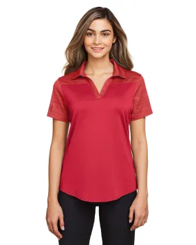 Under Armour Ladies Corporate Colorblock Polo RED 1348083