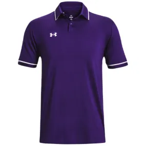 Under Armour Men's Purple/White Team Tipped Polo