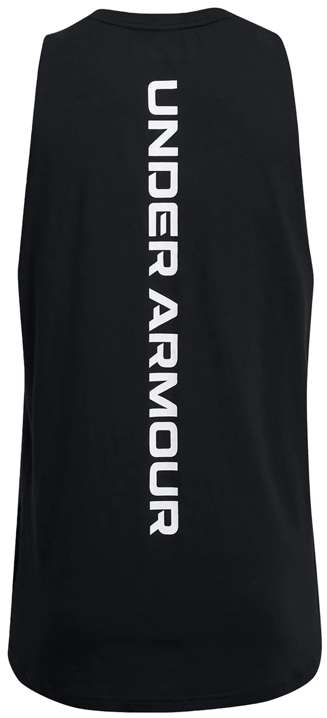 Under Armour Mens Zone Tank Black White