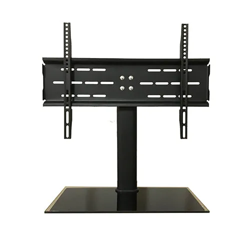 Universal Tabletop TV Stand With Glass Base - SH 3765B (Fits Most 37″-65″ Screen, Weight Capacity 40kg)