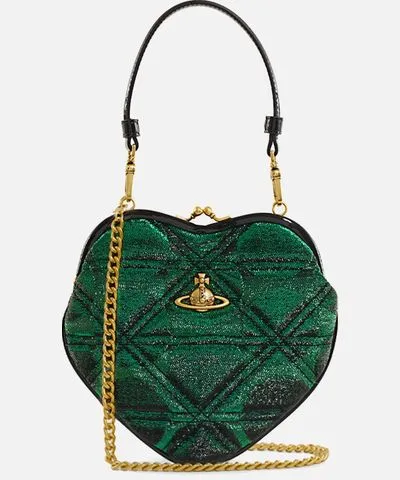 Vivienne Westwood Belle Woven Heart Frame Purse