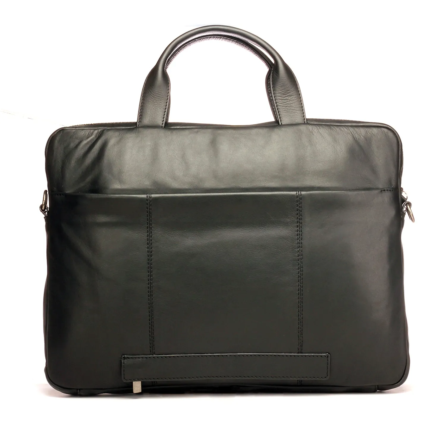 Voguish Formal / Casual Leather Handbag for Men - Black