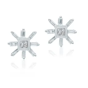 White Gold Diamond Legendary Stud Earrings