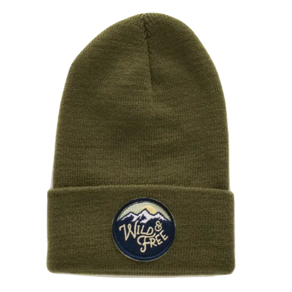 Wild and Free Beanie - Moss