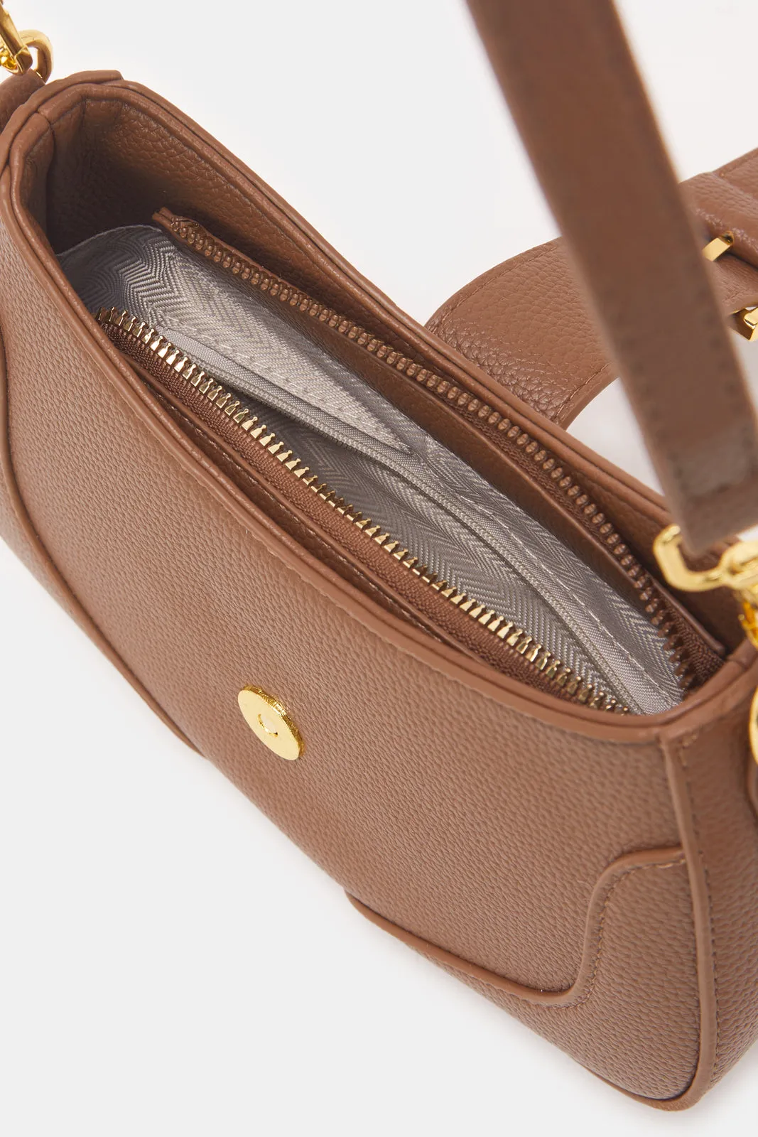 Women Brown Handbag With Strap