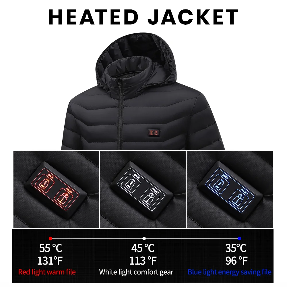 Women's Heated Jacket with Battery Pack - Water Resistant