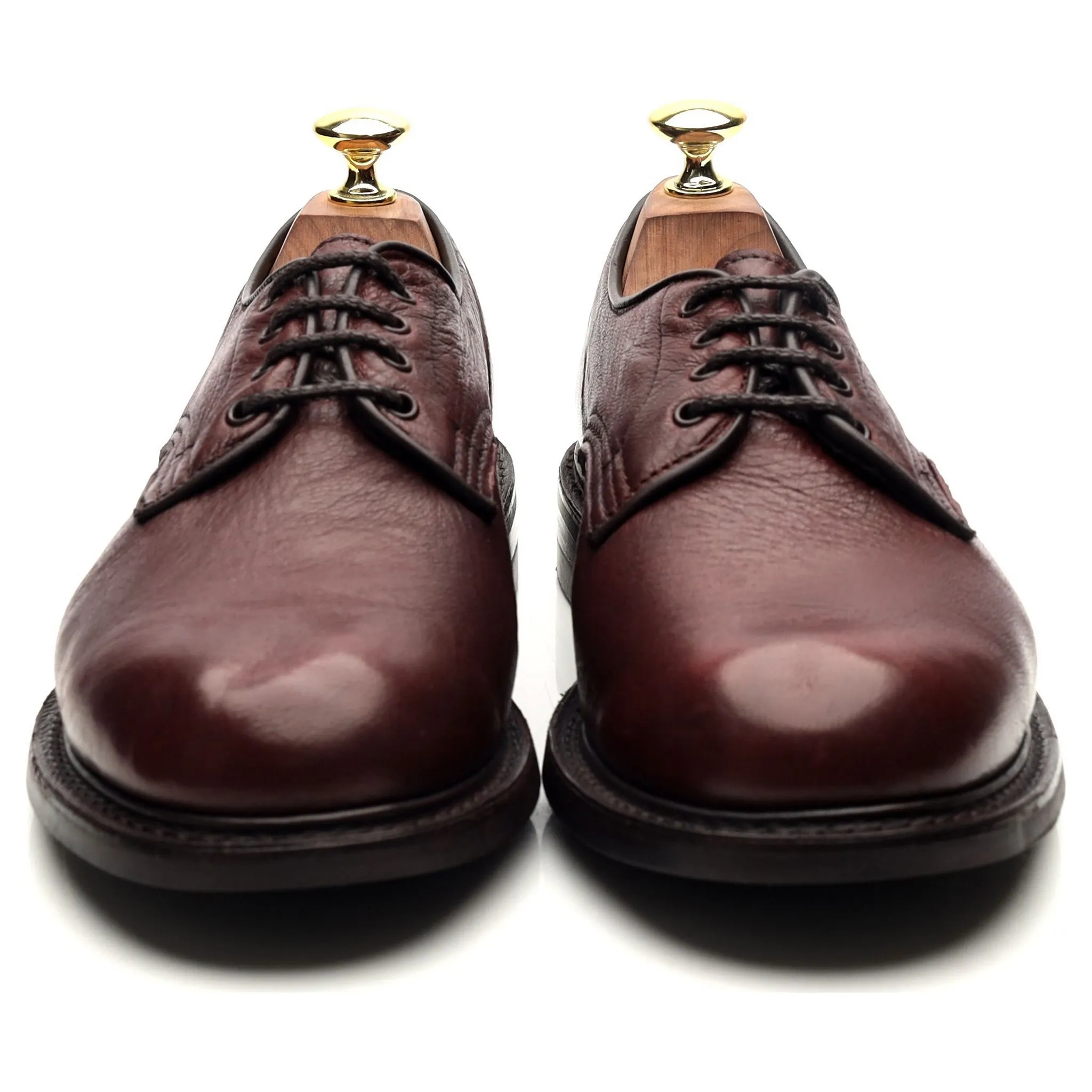 Women's 'Linda' Burgundy Olivvia Leather Derby UK 7.5