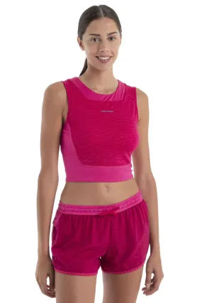 Womens Merino 125 ZoneKnit™ Cropped Bra-Tank IB Topo Lines