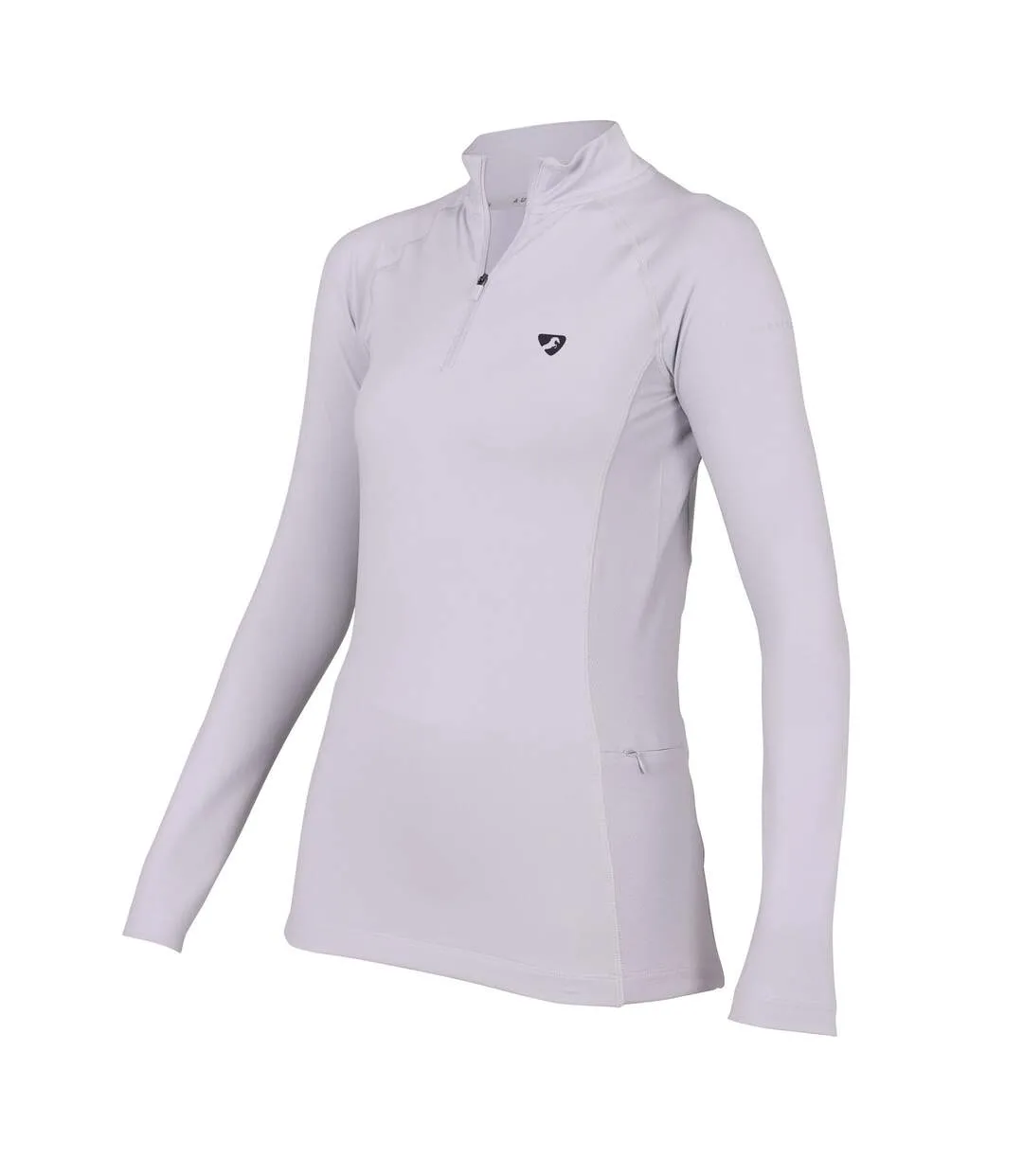 Womens/ladies revive long-sleeved base layer top grey Aubrion