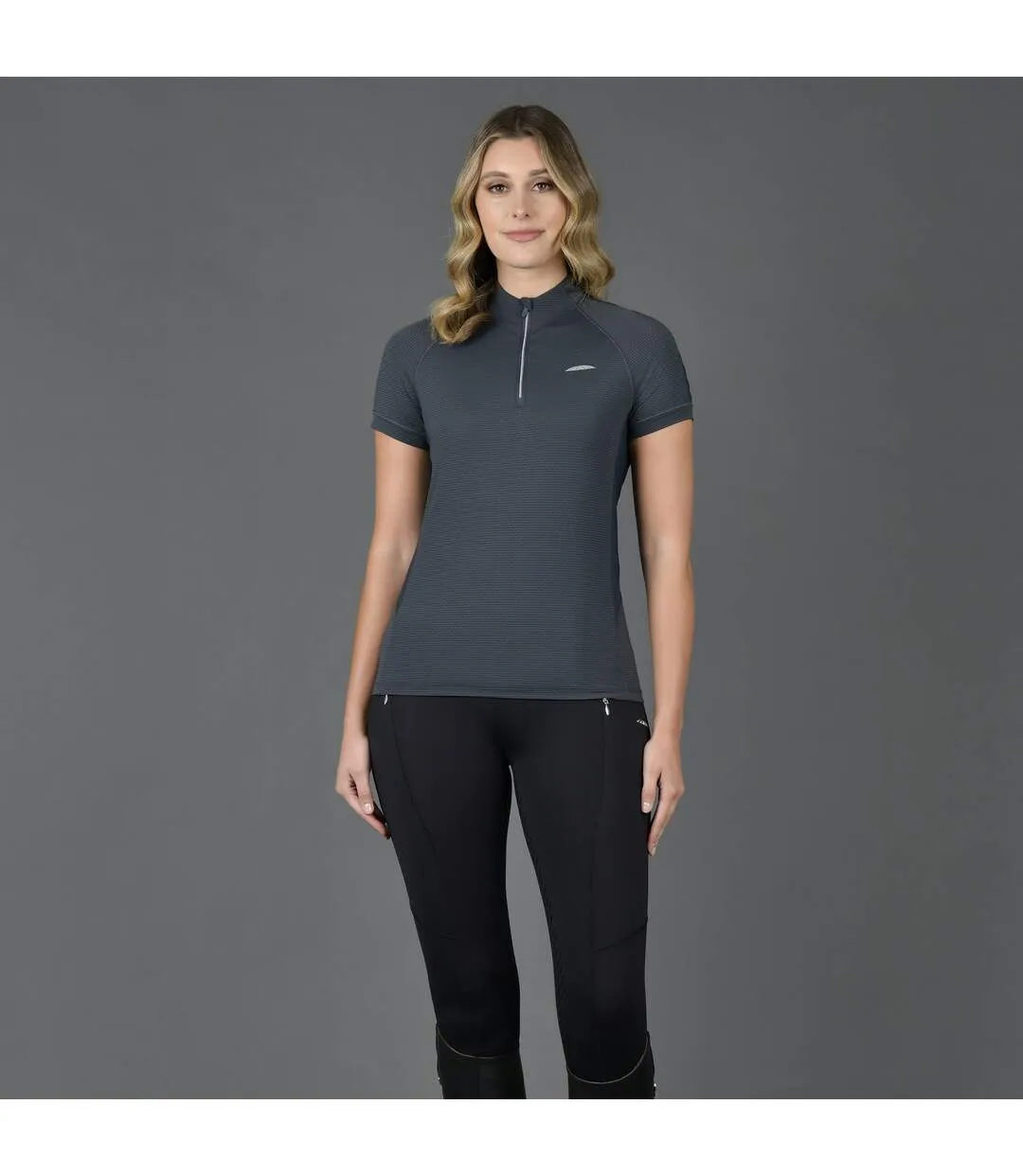 Womens/ladies sutton base layer top pewter Weatherbeeta