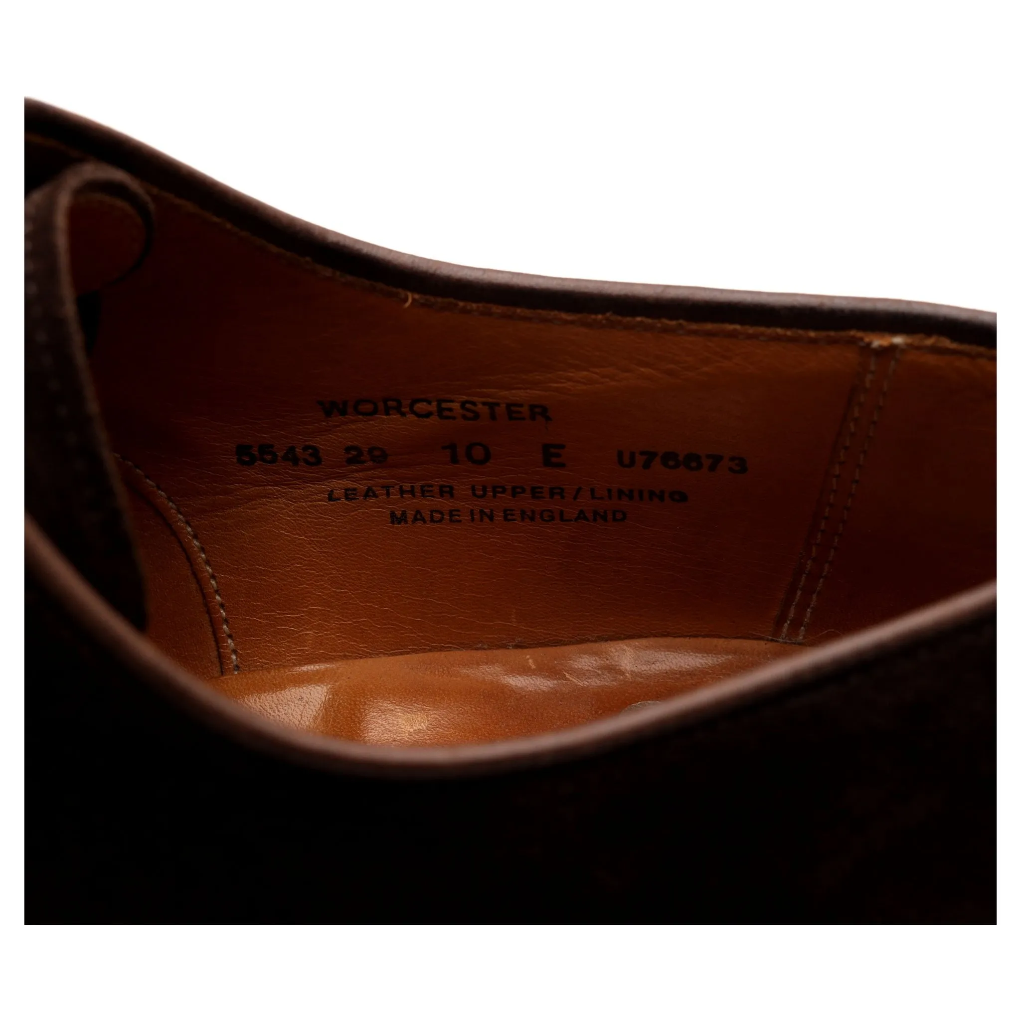 'Worcester' Dark Brown Suede Derby UK 10 E