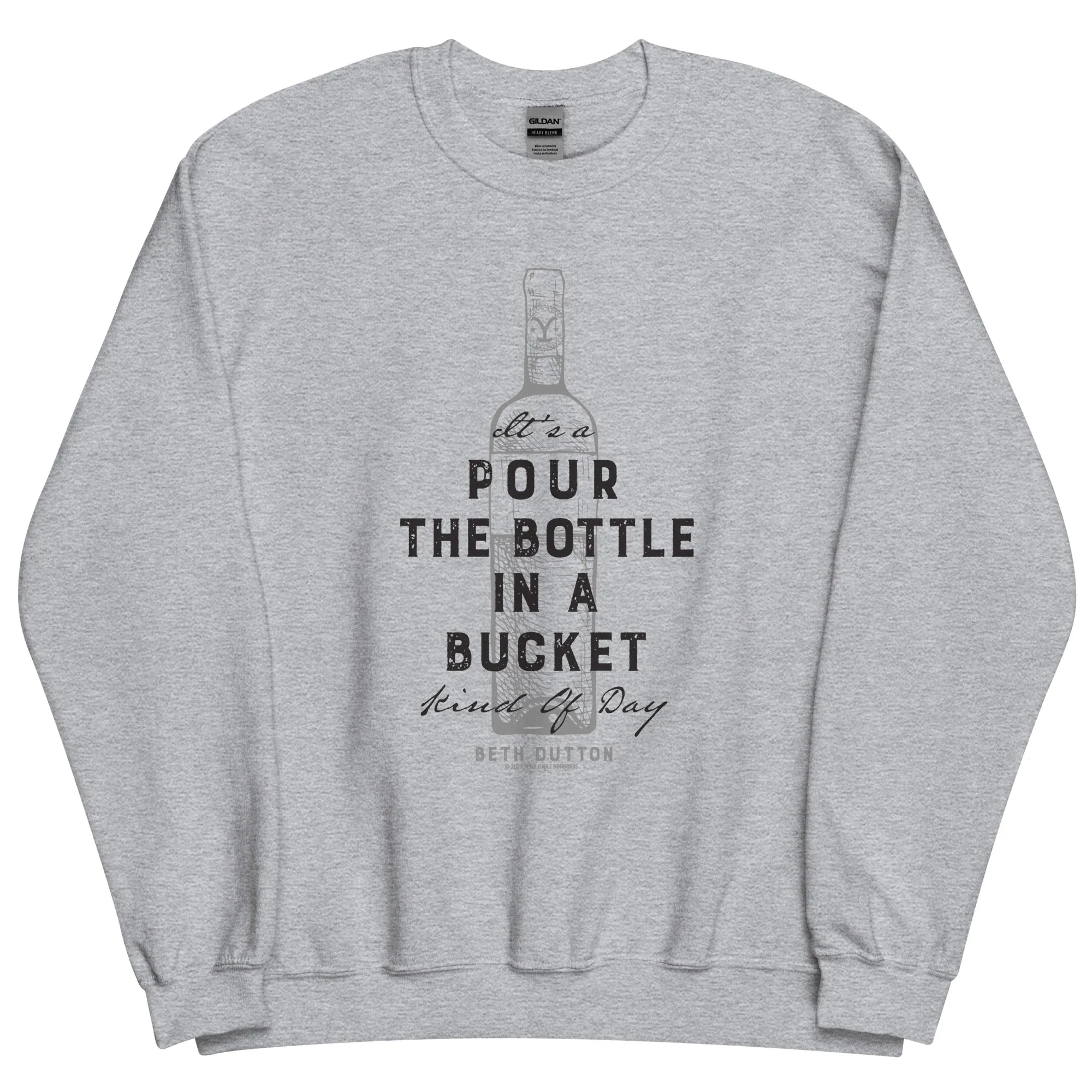 Yellowstone Pour The Bottle In The Bucket Crewneck Sweatshirt